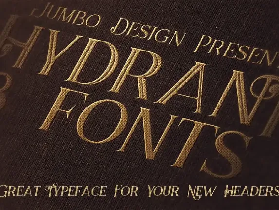 Hydrant - Vintage Style Font