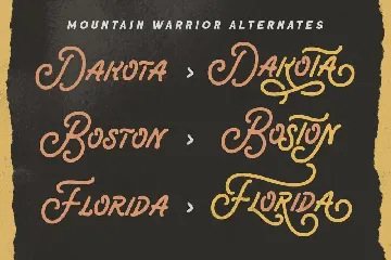 Mountain Warrior font