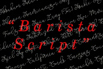 Barista Script font