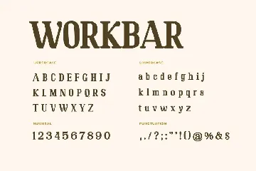 Workbar Serif Font