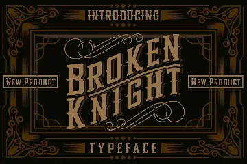 Broken Knight Typeface font