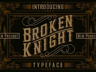 Broken Knight Typeface font