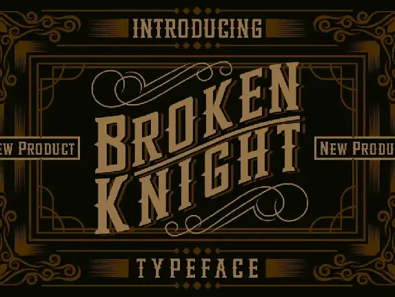 Broken Knight Typeface font