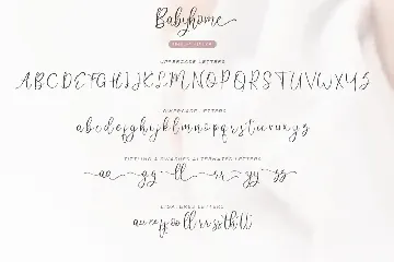 Babyhome font