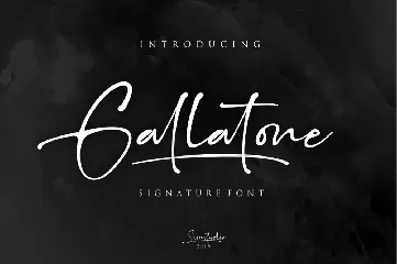 Gallatone font