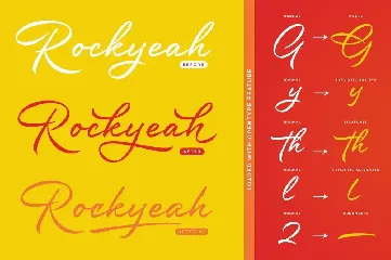 Rockyeah Brush font