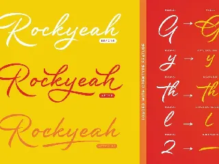 Rockyeah Brush font