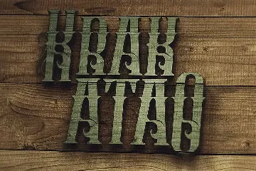 Krakatao - Vintage Font