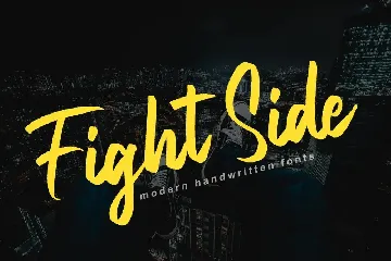 Fight Side - Brush Font