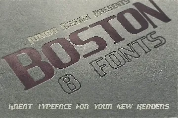 Boston - Vintage Style Font