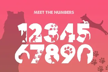 Doggies Silhouette Font