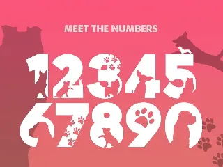 Doggies Silhouette Font