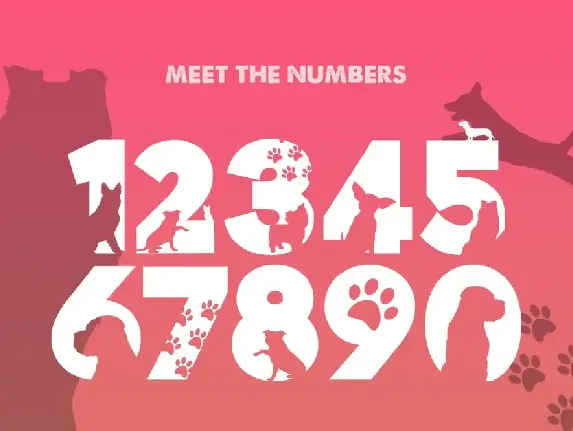 Doggies Silhouette Font