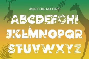 Safari Silhouette Font