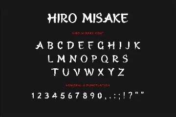 Hiro Misake Brush Japanese Font