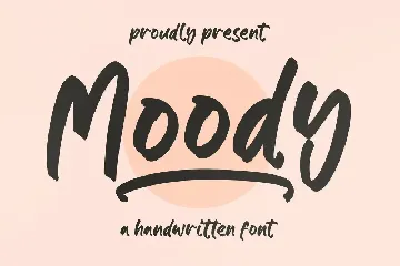 Moody Handwritten Font