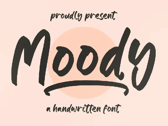 Moody Handwritten Font