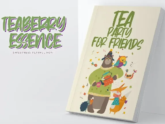 Teaberry Essence - Sweetness Playful Font