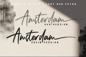 Janetta Rossie - Lovely Script SVG Font Duo