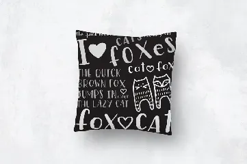 Fox Cat Hand Drawn Font