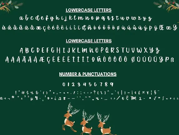 Santa's Reindeer font