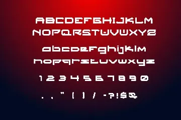 Robotic Mecha Display Font