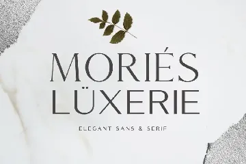 Mories Luxerie - Elegant Display Sans & Serif font