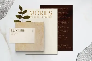 Mories Luxerie - Elegant Display Sans & Serif font