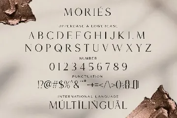 Mories Luxerie - Elegant Display Sans & Serif font