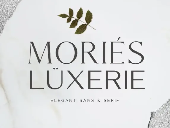 Mories Luxerie - Elegant Display Sans & Serif font