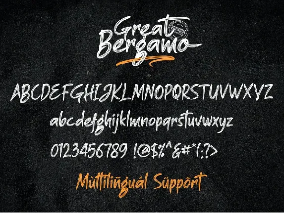 Great Bergamo font