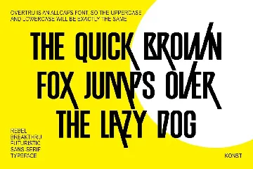 Overtru - Experimental Sans Serif Fonts