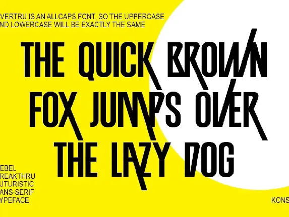 Overtru - Experimental Sans Serif Fonts