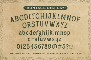 Rontage Display font