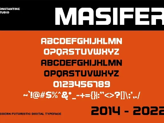 Masifer - Sporty Futuristic Fonts