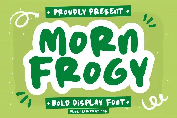 Morn Frogy Bold Display Font