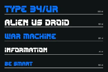 CARBON DROID - Techno Font