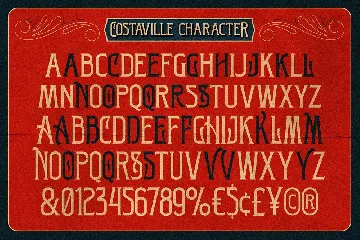 Costaville - Vintage Condensed font