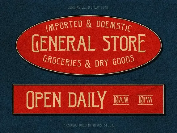 Costaville - Vintage Condensed font