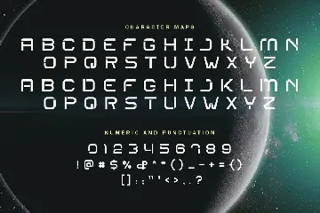 Planet 37 - Futuristic techno font