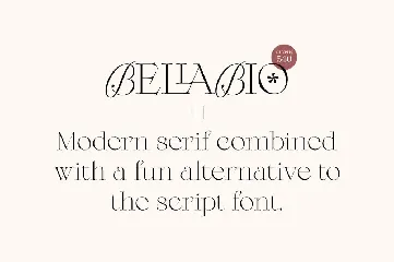 Bellabio Typeface font