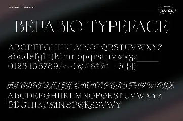 Bellabio Typeface font