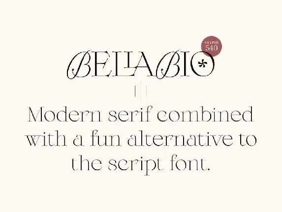 Bellabio Typeface font