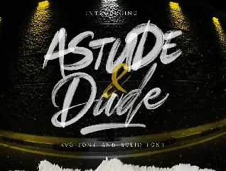 Astude & Dude SVG Font & Solid