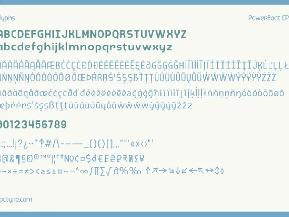 PowerBoat CPC font