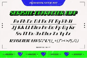 Seristic Y2K Display Typeface font