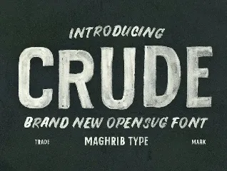 Crude OpenTypeSvg font