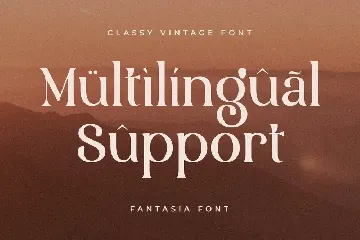 Fantasia - Classy Vintage Font