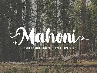 Mahoni font