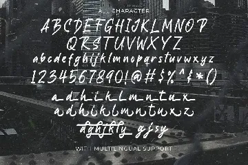 Backdown font